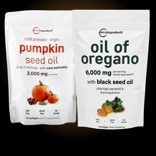 COMBO ACEITE PURO OREGANO Y CALABAZA + CITRATO DE MAGNESIO