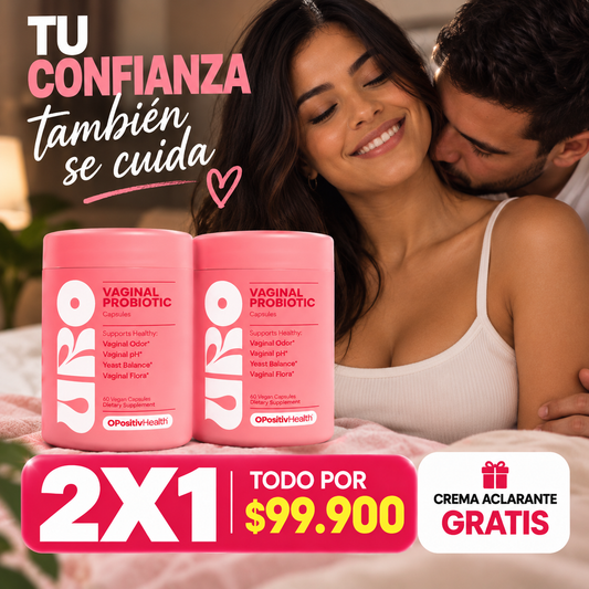 COMBO 2X1 VAGINAL PROBIOTIC + CREMA ACLARANTE GRATIS